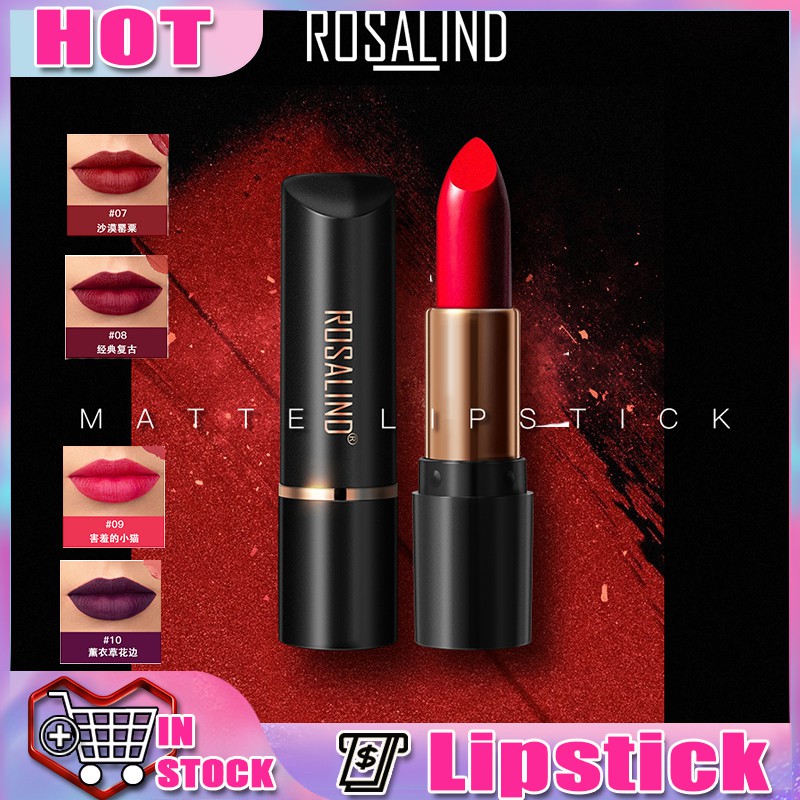 blood red lipstick matte