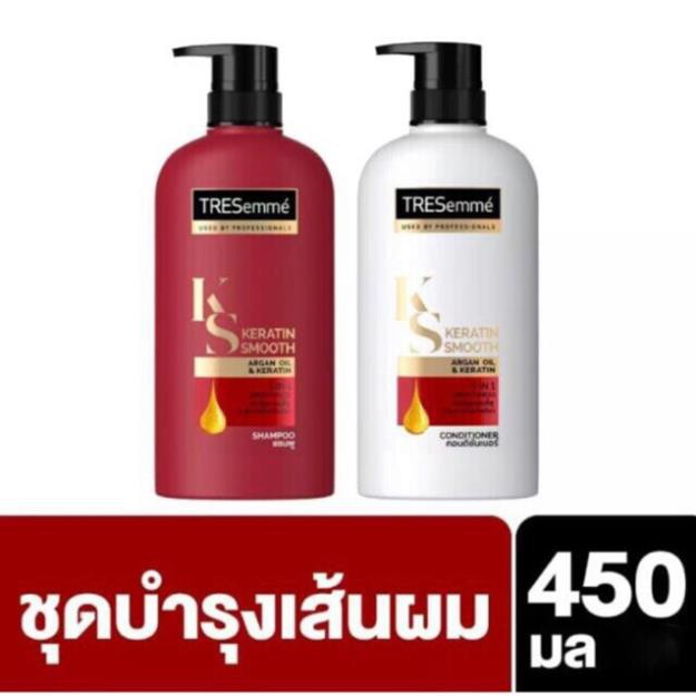 Tresemme Thailand Shampoo 450มล . เคราติน สมูท