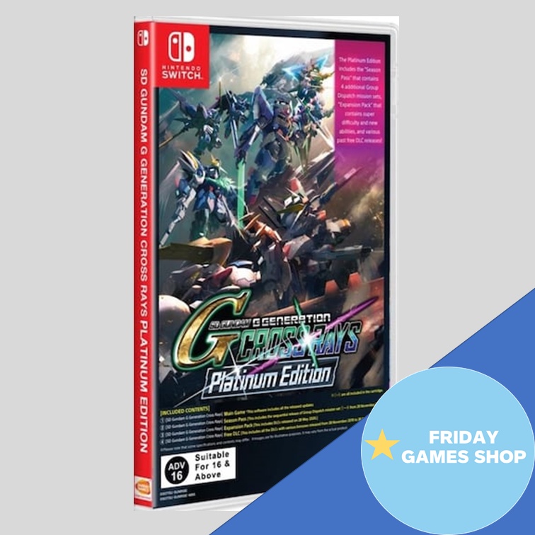 SD Gundam G Generation Cross Rays Platinum Edition Nintendo Switch (มือ1) (ภาษาอังกฤษ) (พร้อมส่ง)