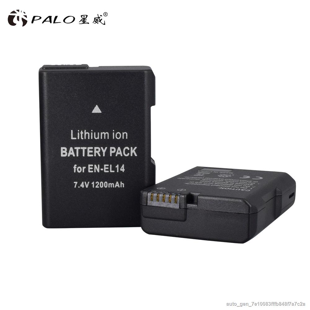 Palo 7.4v 1200mah Enel14 Batteries Enel14 En El14 Camera Battery Pack