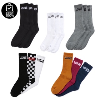 ถุงเท้าVANS CLASSIC CREW SOCKS 3 PAIR PACK สินค้ามีประกันแท้