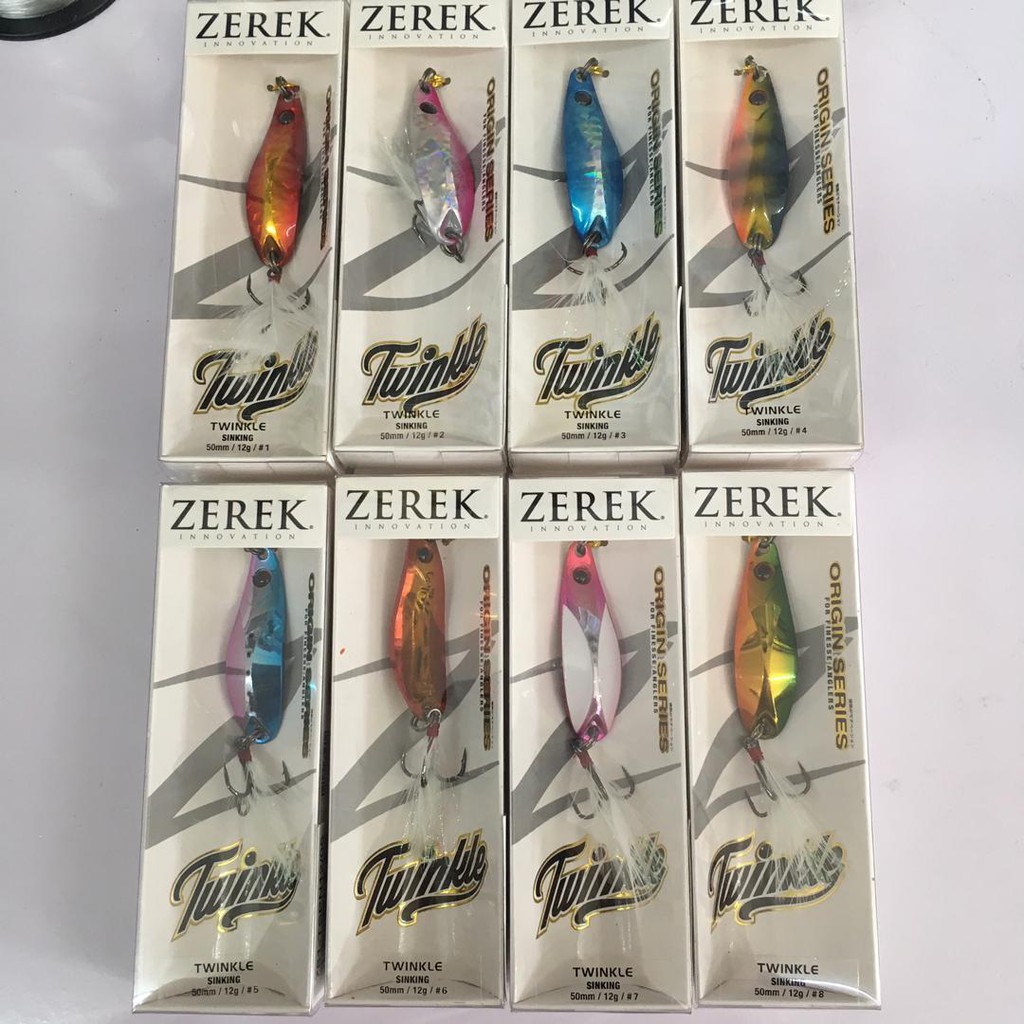 ZEREK Twinkle, Zinc Alloy 7gram / 12gram ช้อนตกปลาจม