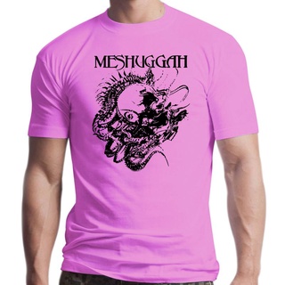 เสือยืดผู้ชาย - ผู้ชายเสื้อยืดเสื้อยืดหัวกระดูกสันหลัง MESHUGGAH ใหม่ขนาดใหญ่ S-M-L-XL-2XL ยี่ห้อ 2