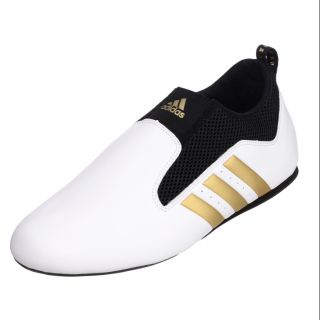 รองเท้าเทควันโด adidas Taekwondo​ รุ่น Contestant​-Pro สีขาวแถบทอง