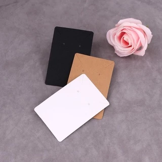 💗พร้อมส่ง💗(D44)แผงกระดาษ แป้นต่างหู แผงสร้อยคอ แป้นต่างหูสร้อยคอ 50 แผ่น