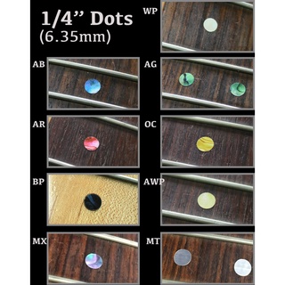 1/4" (6.35 mm) Dot Fret Markers