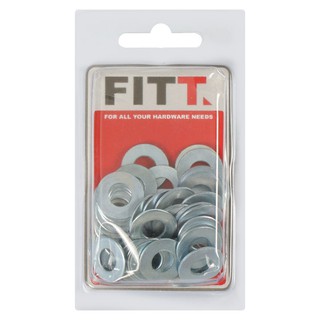 FLAT WASHER FITT 8MM 50EA แหวนอีแปะอะลูมิเนียม FITT 8 MM 50 ตัว สกรู, น๊อตและแหวน อุปกรณ์ยึดติด เครื่องมือช่างและฮาร์ดแว