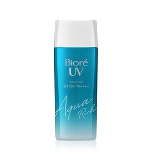 Biore UV Aqua Rich Watery GEL SPF 50PA++++ 90ml.กันแดดBiore ปกป้องไม่ให้ผิวหมองคล้ำ กันน้ำกันเหงื่อให้การปกป้องผิวยาวนาน