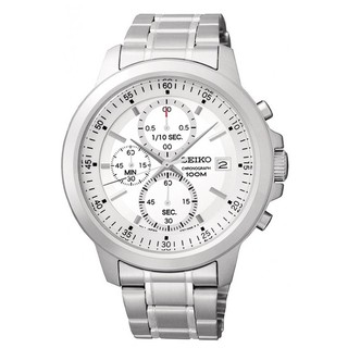 Seiko นาฬิกาผู้ชาย สีขาว สาย Stainless รุ่น SKS441P1