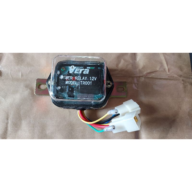TIMER.ไทเมอร์รีเลย์12v(MODEL:TR001)ยี่ห้อVeraตัวใส