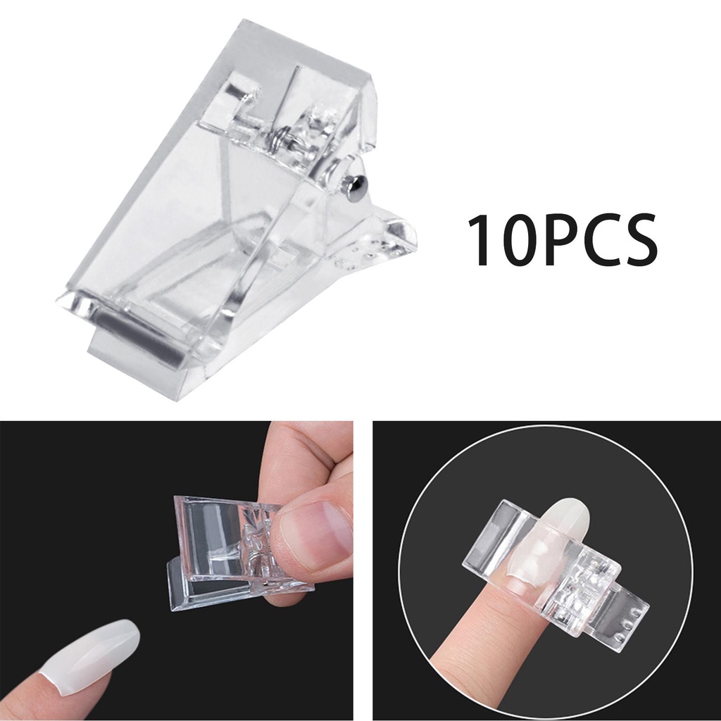 10 Pieces Nail Tips Clip Manicure Nails Accessories Tool Clips for Salon #5