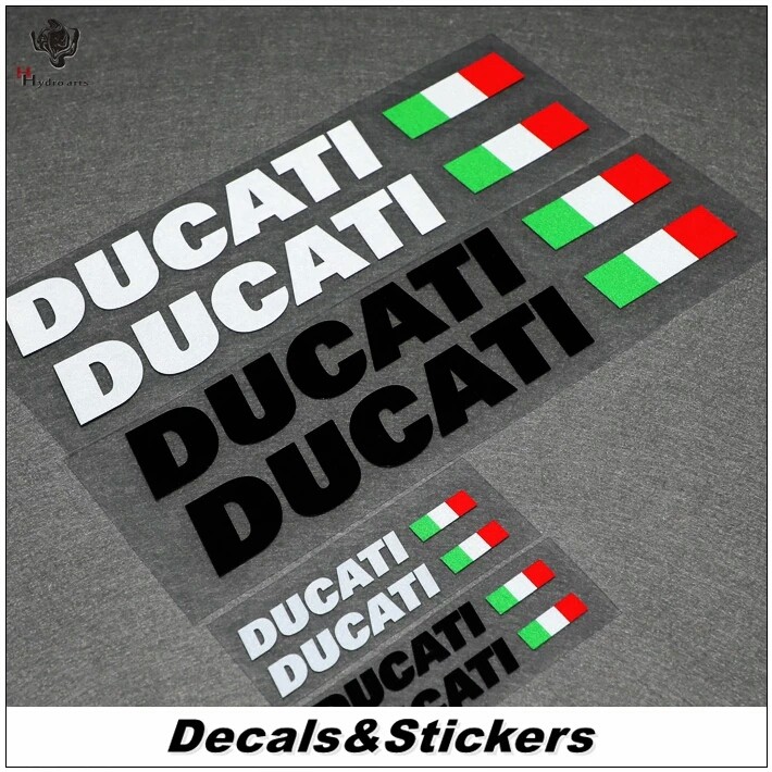สติ๊กเกอร์ DUCATI FLAG สติ๊กเกอร์โลโก้อิตาลี อิตาลี Ducati