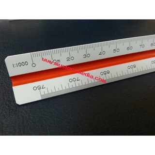 ไม้บรรทัดสเกลสามเหลี่ยม ฟลามิงโก้ 30 ซม. Scale 1:1500, 1:250…
