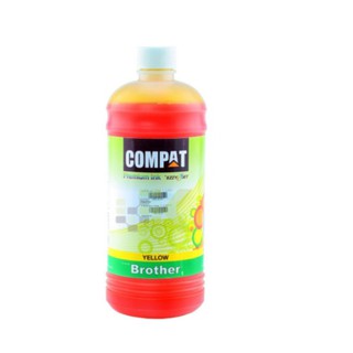 น้ำหมึกชนิดเติม COMPAT BROTHER ปริมาณ 500ml. Yellow