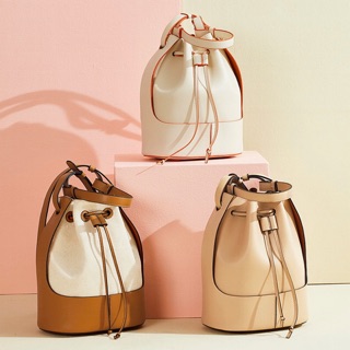 กระเป๋าสะพายข้างผู้หญิงทรง Bucket bag by MEn leather bag