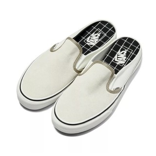 Vans รองเท้าผ้าใบ Classic Slip-On Mule Neutral Block ( VN0A4P3U1KV )