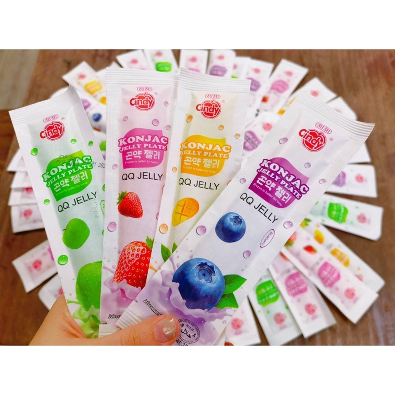 อร่อย เยลลี่กรอบรสผลไม้รวม 1 กล่อง บรรจุ 30 ชิ้น