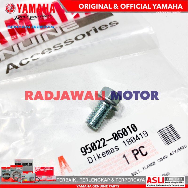 FRONT GEAR CLAMP BOLT VISION LED, MX KING, R15 V3, XSR 155 ORIGINAL YAMAHA 95022-06010