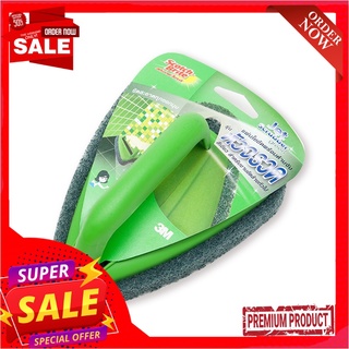 สก๊อตช์-ไบรต์ ใยขัดสีเขียวพร้อมด้ามจับหัวจรวดScotch Brite Scrubber Jet Green