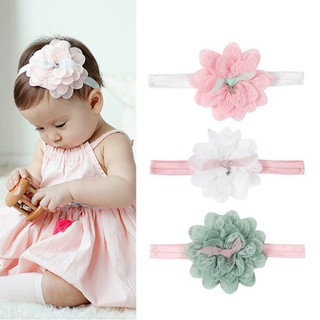 【ซื้อหนึ่งแถมหนึ่ง】Kid Girl Baby Toddler Infant Flower Headband Hair Bow Band