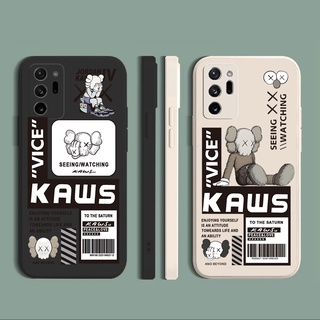 เคสโทรศัพท์มือถือ ซิลิโคน ลายตัวตลก Kaws สีดํา สําหรับ Samsung Galaxy S21 Ultra S20 FE S22 Ultra S10 Plus