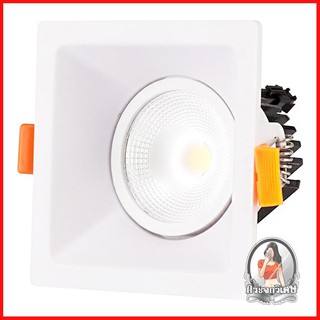 โคมไฟดาวน์ไลท์ รางนีออน ดาวน์ไลท์ ดาวน์ไลท์ LED EVE COB SOFTY WHITE SQUARE 552036 8 วัตต์ DAYLIGHT สีขาว 
 วัสดุผลิตจากพ