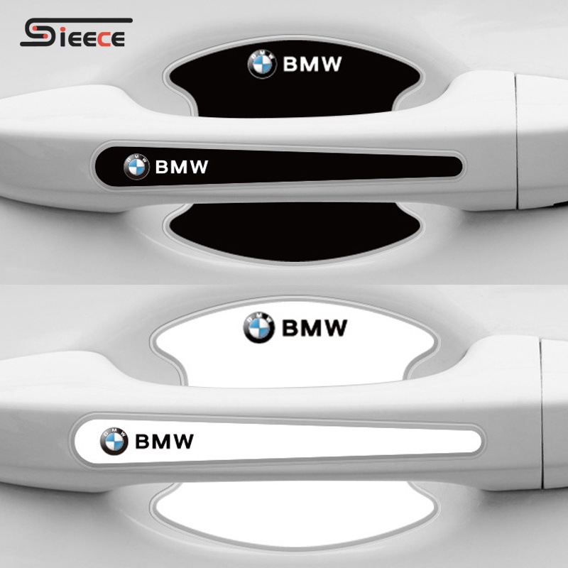 Sieece กันรอยประตูรถยนต์ ฟิล์มกันรอยมือจับประตูรถยนต์ สำหรับ BMW F30 E46 F10 E36 G20