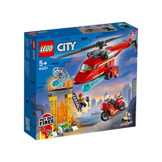 LEGO® City Fire 60281 Fire Rescue Helicopter (212 Pieces) Building Toy Toys For Kids Building Blocks Helicopter Toy