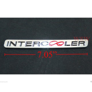 (1ชิ้น) INTER COOLER LOGO แผ่นป้ายติดรถ โตโยต้า ทุกรุ่น TOYOTA HILUX MK6 MK7 VIGO FORTUNER 2005-2015