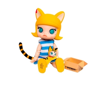 ฟิกเกอร์ตุ๊กตา POPMART Molly Cat in the Box BJD ของเล่น ของขวัญ สำหรับเด็ก