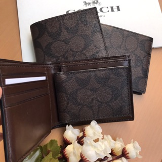 Coach wallet ลาย C มีไส้