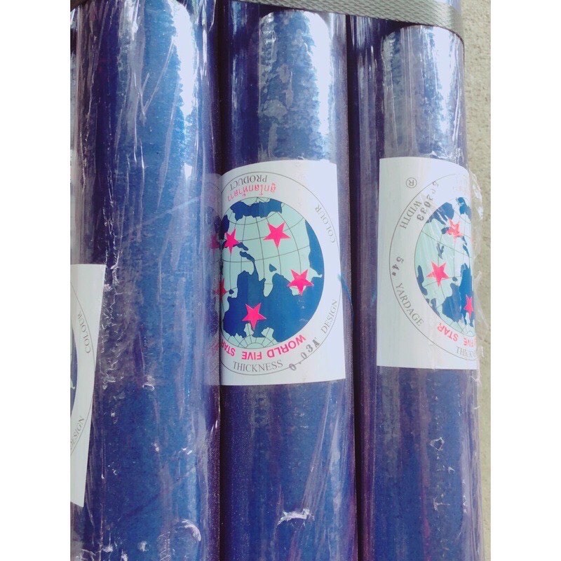 ม้วนพลาสติกPVC พลาสติกห่อของ กว้าง 54” หนา 0.03 mm. ยาว 45 และ 60 หลาตราลูกโลก ราคา/ ม้วน(รับประกันค