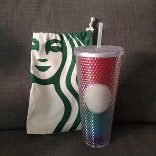 แก้วหนามรุ้งสตาร์บัค Starbucks Rainbow 24 Oz.