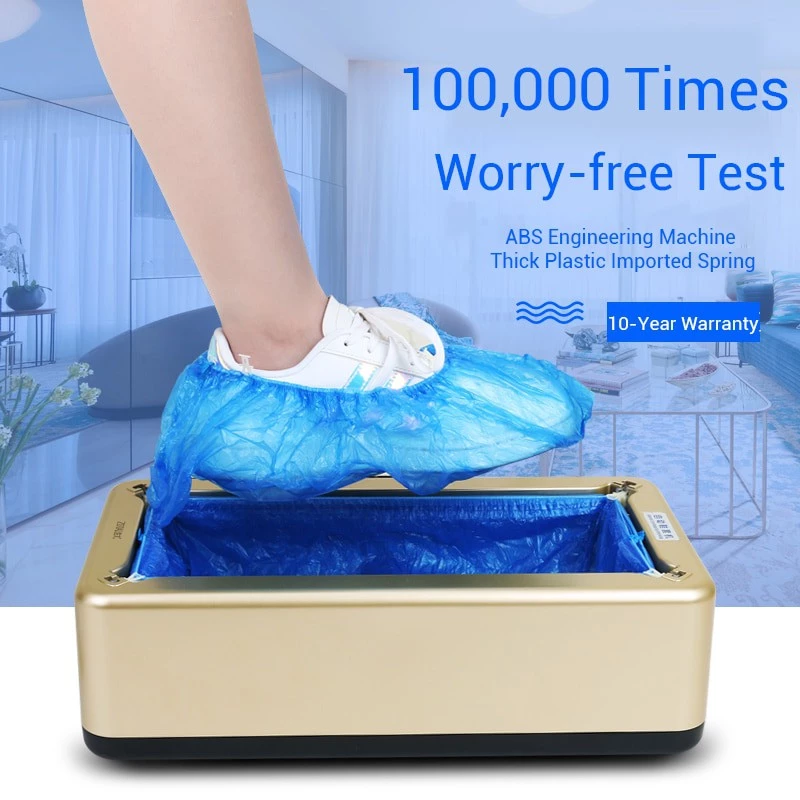 เจ้าแรก !!! พร้อมส่งด่วน เครื่องหุ้มรองเท้า Automatic Shoe Cover Dispenser Machine + Shoe Cover