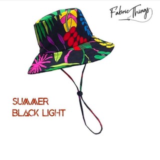 Fabric Things หมวกบักเก็ต Summer Black Light Bucket Hat