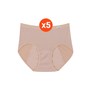 Wacoal Hygieni Night Panty กางเกงในอนามัย เซ็ท 5 ชิ้น รุ่น WU5E00 สีเนื้อ/นู้ด (NN)