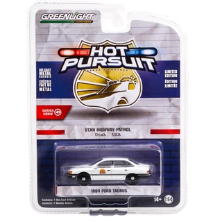 Greenlight 1/64 Hot Pursuit Series 41 Utah Highway Patrol Utah USA 1990 Ford Taurus 42990-A