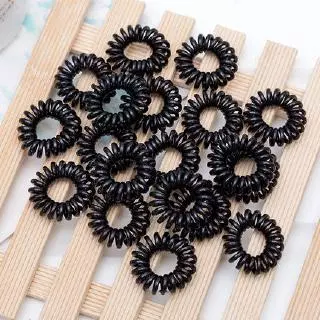 ยางรัดผม แบบเกลียว สไตล์เกาหลี ส่งแบบสุ่มสี 10 ชิ้น