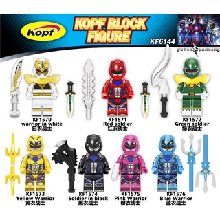 Kf6144 KF1575 บล็อคตัวต่อฟิกเกอร์ Power Rangers ของเล่นสําหรับเด็ก