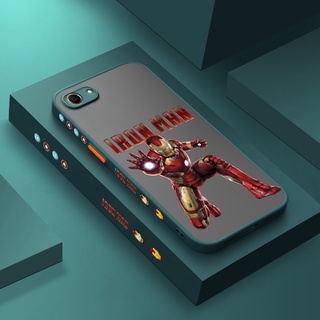 สําหรับ OPPO A83 เคส แบรนด์ไทด์ IRON-Man ขอบบาง เคสแข็ง ฝ้า ดีไซน์ใหม่ เคสซิลิโคน ป้องกันกล้อง แบบเต็ม เคสนิ่ม