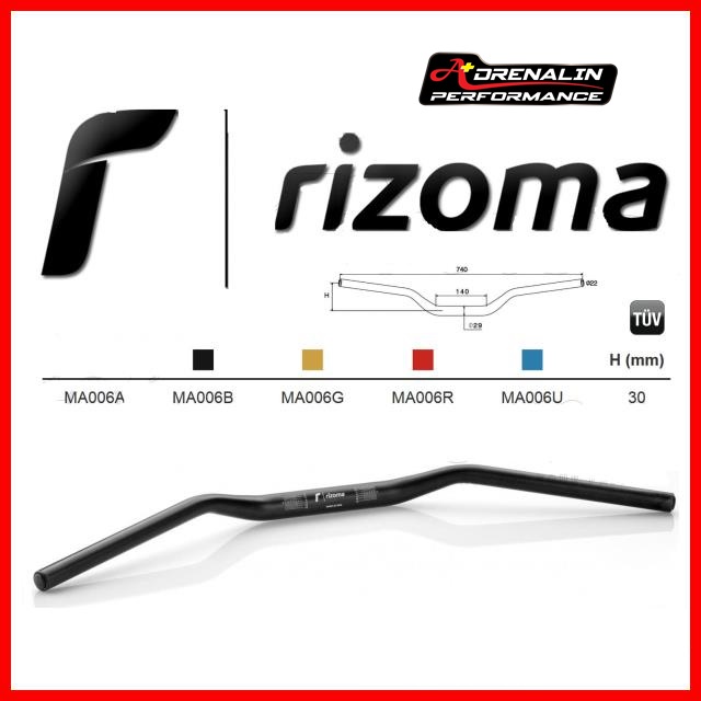 แฮนด์ Rizoma MA006 แฮนด์อ้วน สูง 30mm  ใช้กับตุ๊กตาขนาด 29Ø