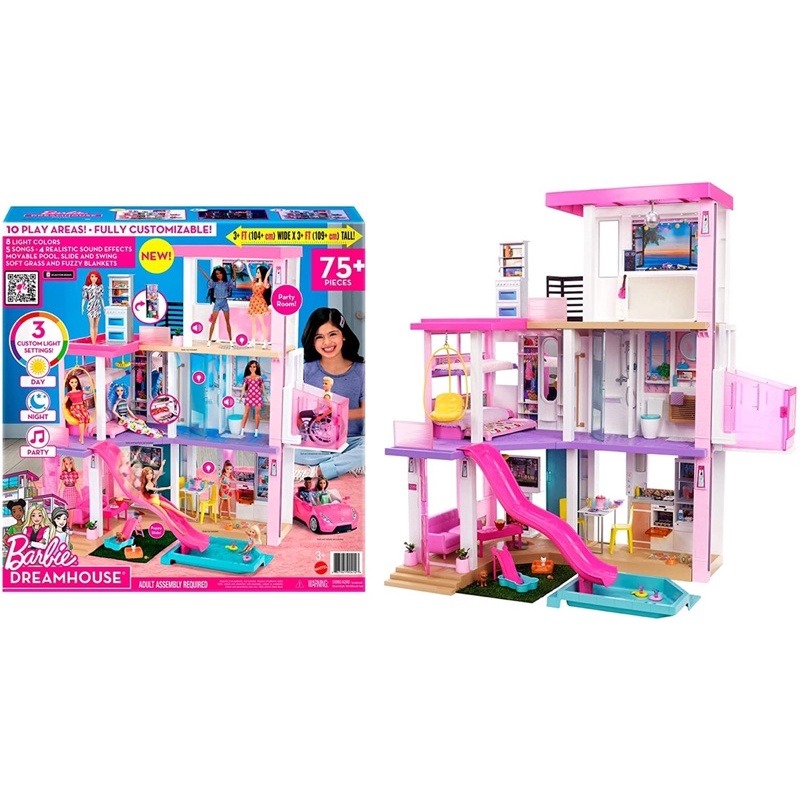 นำเข้า USA บ้านตุ๊กตาบาร์บี้พร้อมสระว่ายน้ำ  Barbie® New DreamHouse® Dollhouse with Lights &amp; Sounds ราคา 12,900 บาท