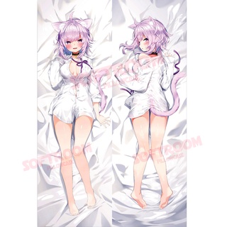 Nekomata Oku Hololive Japan Virtual YouTuber VTuber Dakimakura ปลอกหมอนอิงโซฟา แบบนิ่ม ลายอนิเมะญี่ปุ่น Otaku ขนาด 50x150 ซม. DK2758