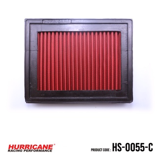 HURRICANE กรองอากาศสแตนเลส , ผ้าแดง Hyundai ( Accent , Excel ) HS-0055