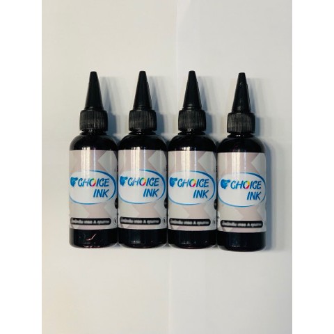 Choice Inkjet น้ำหมึกเติมใช้ได้กับทุกรุ่น All Model สีดำ4ขวด แถมดำ 1 ขวด ขนาด 100ml.