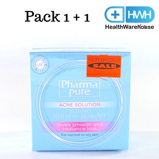 PharmaPure Acne Solution Young Natural Powder 11.5 g Pack 1 แถม 1 สุดคุ้ม !!