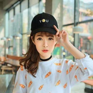 👒หมวกปัก Y😊U ส่งฟรี👒