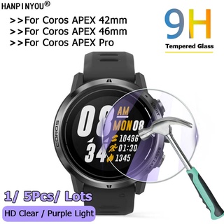 ฟิล์มกระจกนิรภัย 2.5D ป้องกันรอยหน้าจอสําหรับ Coros Pace / 2 Pace2 Apex 42Mm 46Mm / Apex Pro Gps