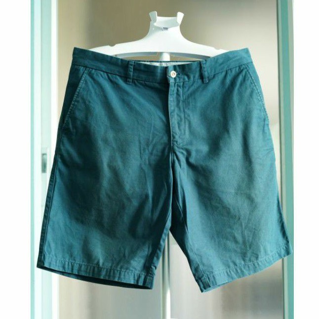 กางเกงขาสั้นผู้ชายมือสอง Guy Laroche สีน้ำทะเล 👖