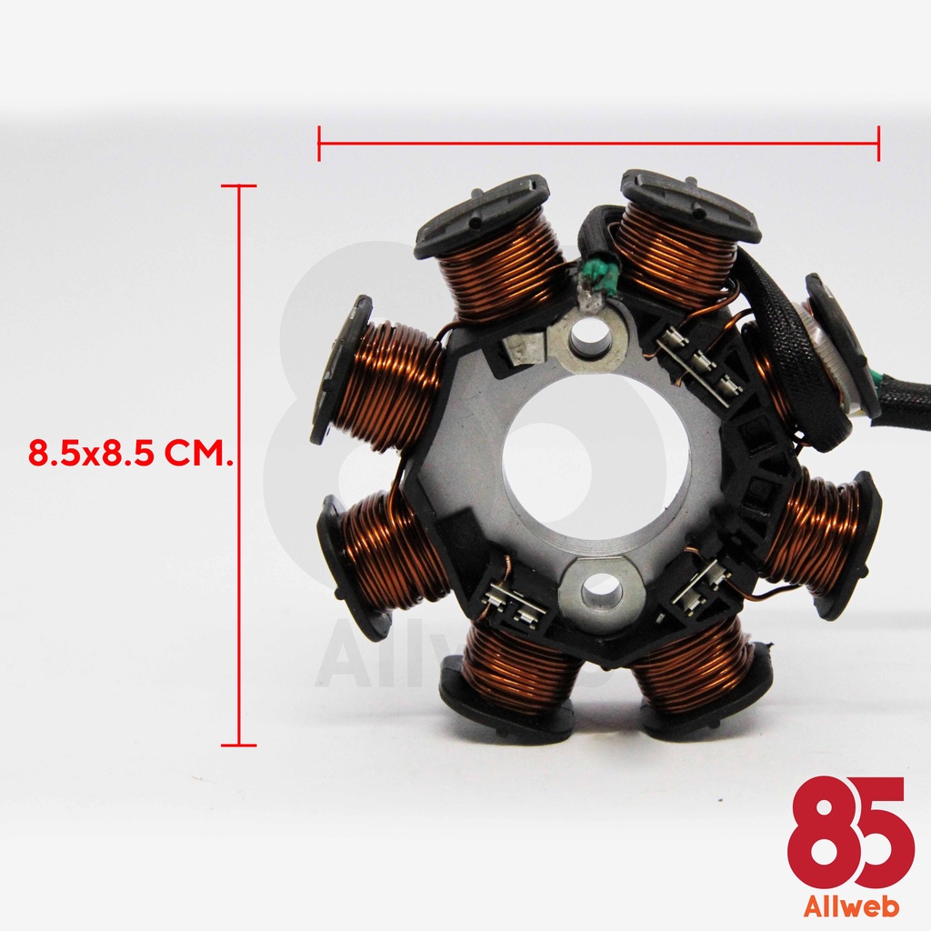 ฟิลคอยล์ Wave125-X เวฟ 125 เอ๊กซ์ สตาร์ทมือ (KPํY-711)/ สตาร์ทมือ (KVL) ชุดขดลวด  มัดข้าวต้ม มัดไฟ เกรด A++